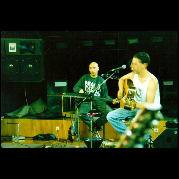 Rehearsing in the studio