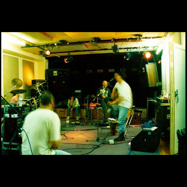 Rehearsing in the studio