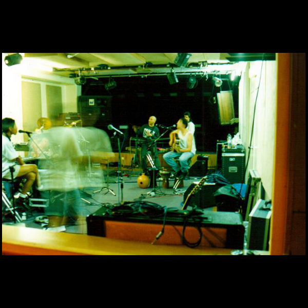 Rehearsing in the studio