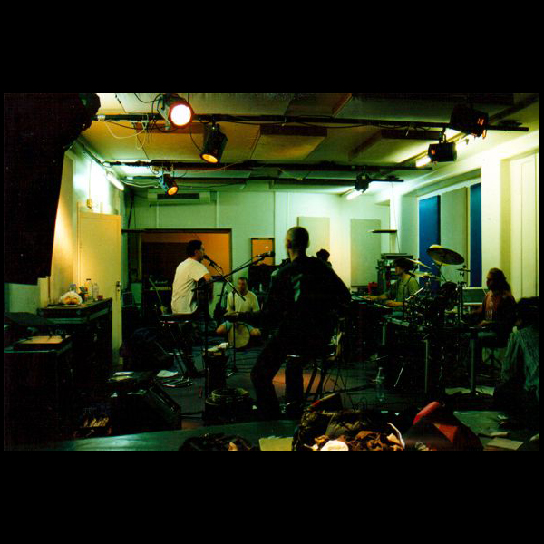 Rehearsing in the studio
