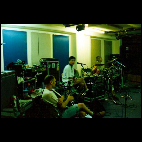 Rehearsing in the studio